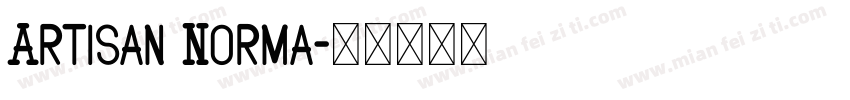 Artisan Norma字体转换